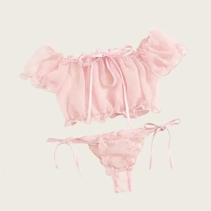 Sexy sieťovaná lingerie sada pre ženy