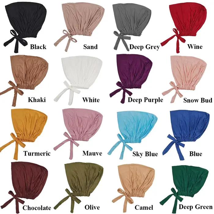 Jemný modálny moslimský turban pre ženy