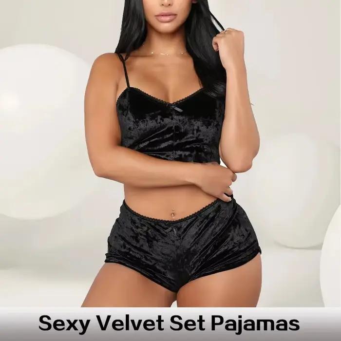 Sexi pyžamový set s ramienkami pre ženy