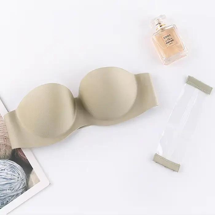 Soutien-gorge sans bretelles antidérapant pour femmes, Invisible, Sexy, beaux autocollants de poitrine au dos, rassemblement de sous-vêtements confortables