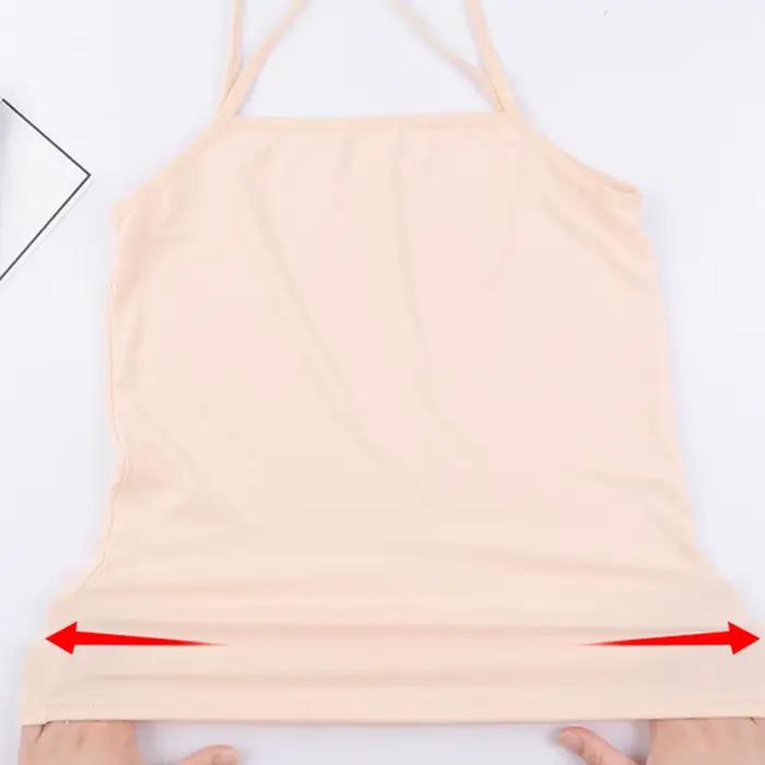 Top d'été sexy et respirant pour femme, camisole noire et blanche, couleur chair