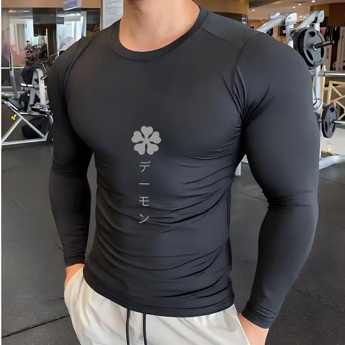 Pánska kompresná košeľa Anime Šport rýchloschnúca Telocvičňa tričká Fitness leto atletické spodné prádlo elasticita Y2K