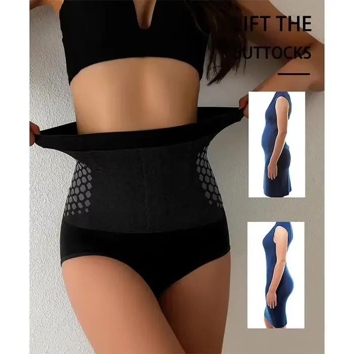 Culottes gainantes taille haute pour femmes, effet ventre plat, rehaussement des fesses, sans couture, respirantes en nid d'abeille, nouvelle collection 4-en-1