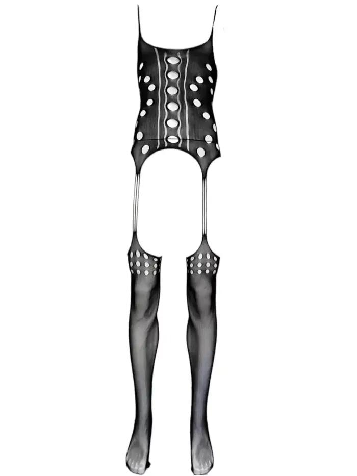 Body sexy en maille Muscle Man, style nuisette uniforme, sans épaules dénudées, pour homme, lingerie