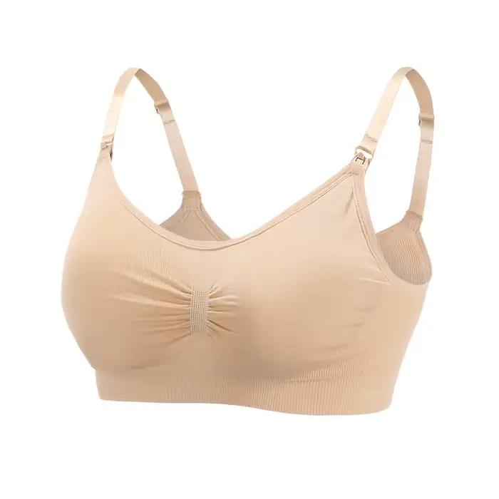 Soutien-gorge d'allaitement sans armatures, soutien-gorge de maternité respirant anti-affaissement p