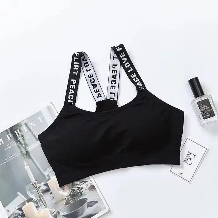 Soutien-gorge de sport sexy pour femme, sous-vêtement push-up, pour gym, fitness, yoga, 1 pièce
