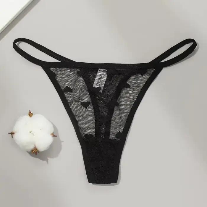 Sexy dentelle pure string culottes sous-vêtements femmes taille basse string t-pantalon Lingerie cul