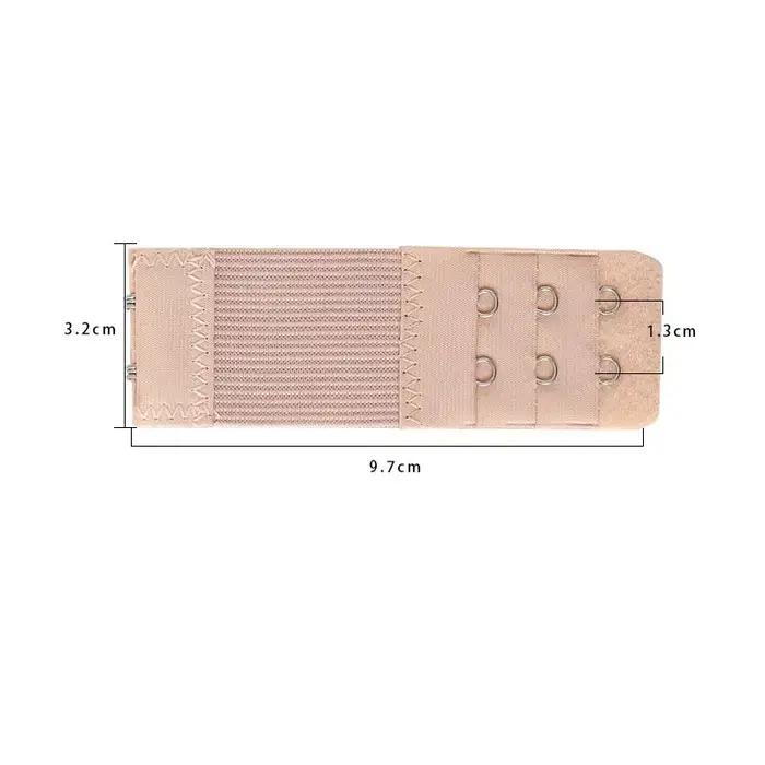 Extension de sangle de soutien-gorge pour femmes, 1 pièce, Extension de boucle, 3 rangées, 2 crochet