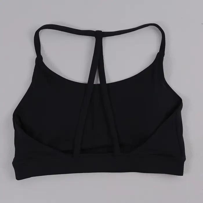 Soutien-gorge de sport pour femmes, exercice de gymnastique, respirant, détachable, avec fines brete