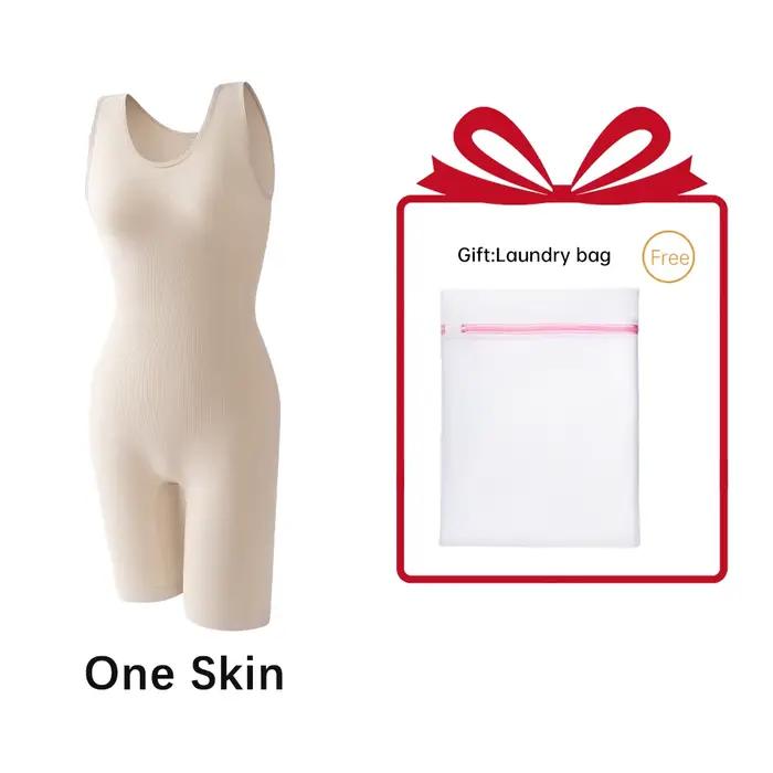 Body sculptant pour femme à bretelles larges, entrejambe ouvert, effet push-up fessier, contrôle du