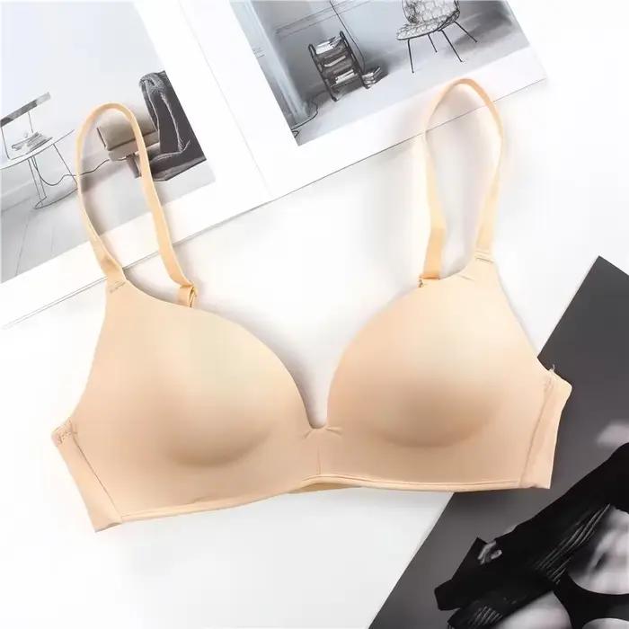Soutiens-gorge T-shirt sans coutures pour femmes, sous-vêtements lisses invisibles, bralette confort