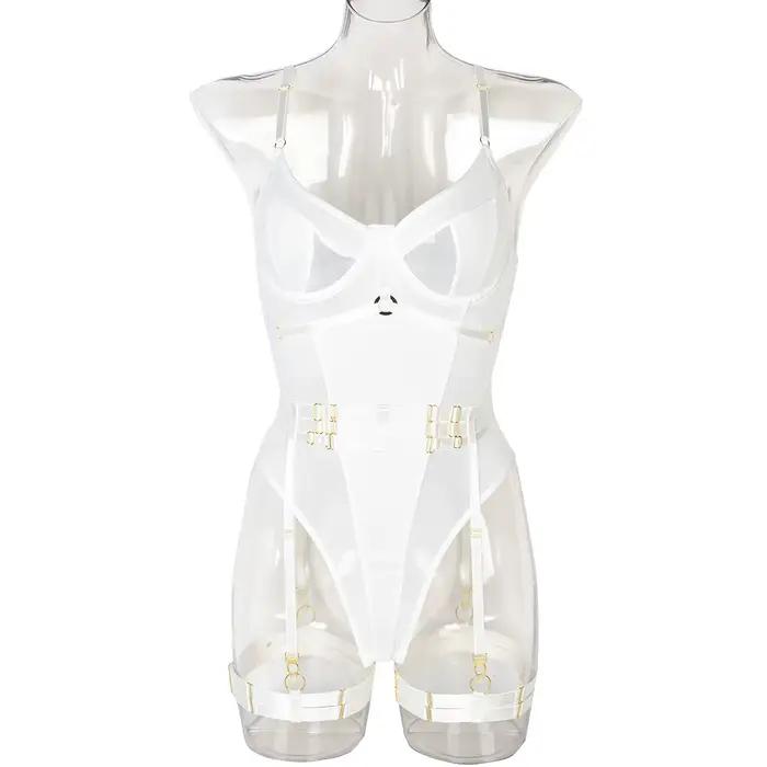 Ensemble de lingerie sexy pour femmes, sous-vêtements, soutien-gorge en dentelle, bretelles de poitr