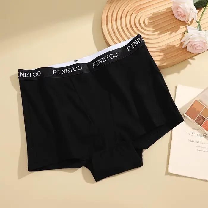 FINETOO sous-vêtements pour femmes pantalons à quatre coins culottes confortables antibactériennes e