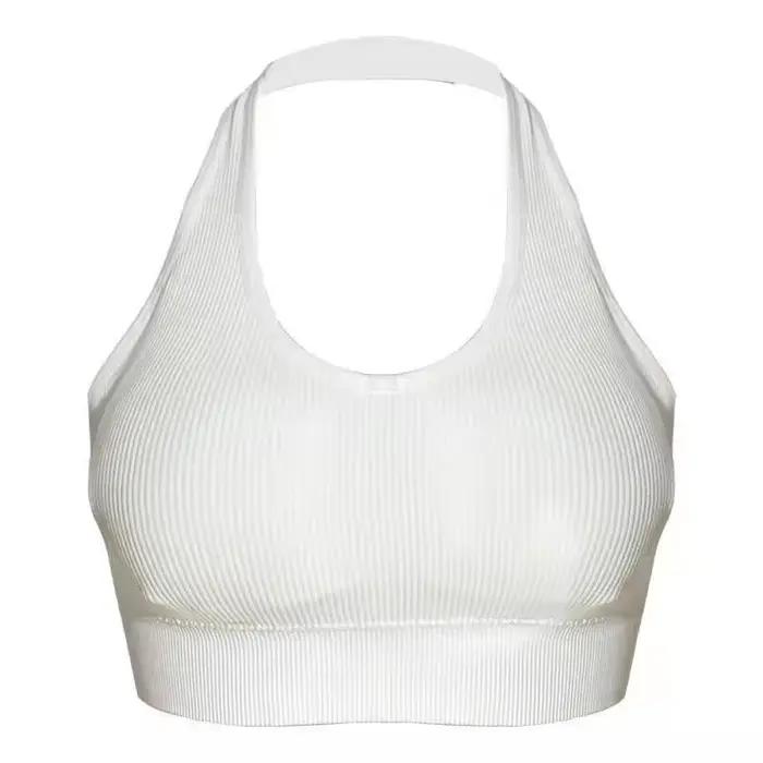 Mode Sexy licou dos nu soutien-gorge Camisole pour femmes sans fil Sport soutien-gorge haut bretelle