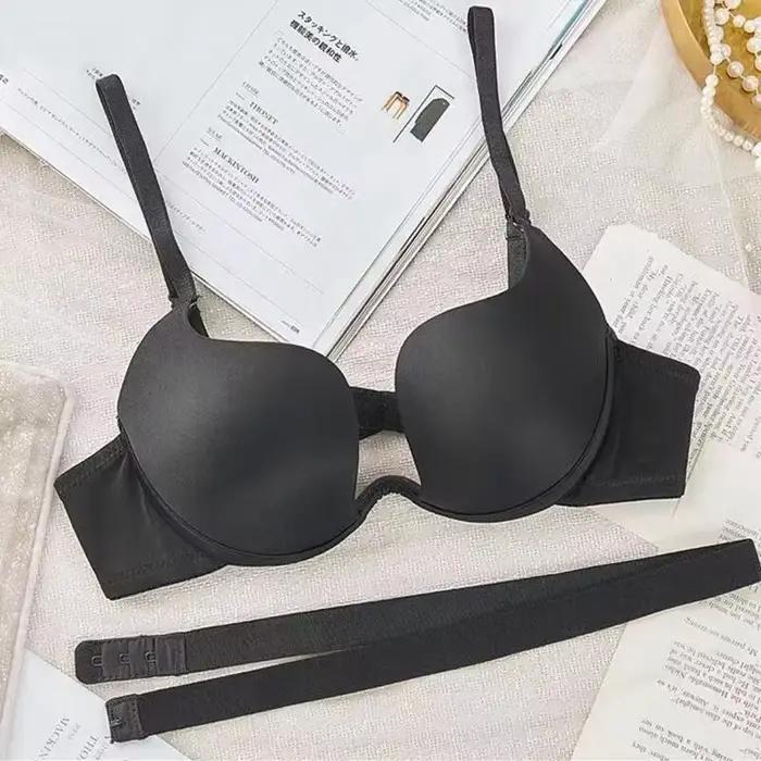 Soutien-gorge dos nu Super Push Up pour femmes, coupe basse en U profond, mode, Sexy, dos croisé, co