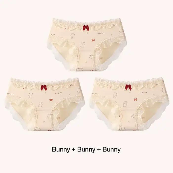 Ensemble de culottes triangulaires pour le jour de noël, sous-vêtements pour femmes, slips en coton,