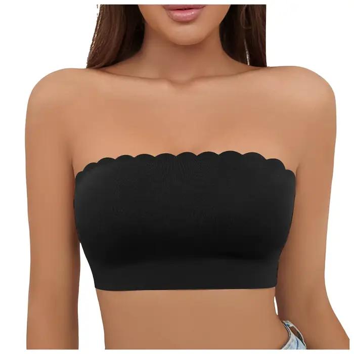 Sous-vêtements Bandeau pour femmes, haut tubulaire extensible, soutien-gorge Bandeau sans bretelles,