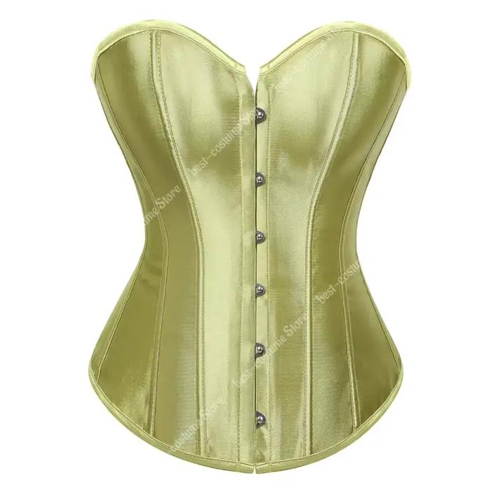 Corset Bustier en Satin Sexy à Lacets pour Femme, Corset Gothique localité