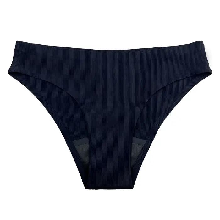 Maillot de bain sans couture culotte menstruelle 4 couches étanche pantalon de toilettage pour femme