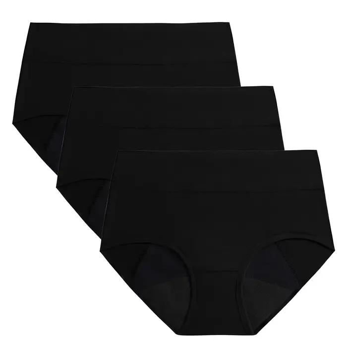 Molasus 3 pièces femmes période menstruelle culottes haute absorption étanche taille haute sous-vête