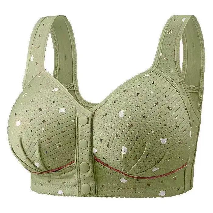 Soutien-gorge pour femmes de style traditionnel confortable et respirant, conception de boucle avant