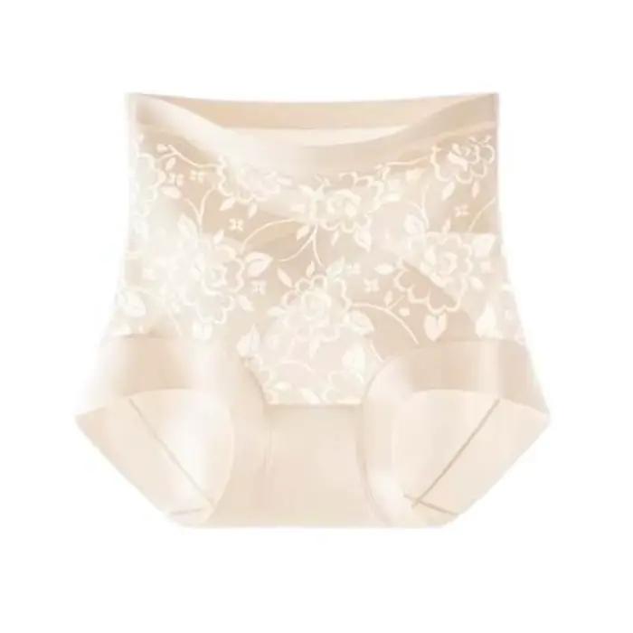 Culotte gainante post-partum Jacquard à motif floral, taille haute, sans couture, amincissante, cont