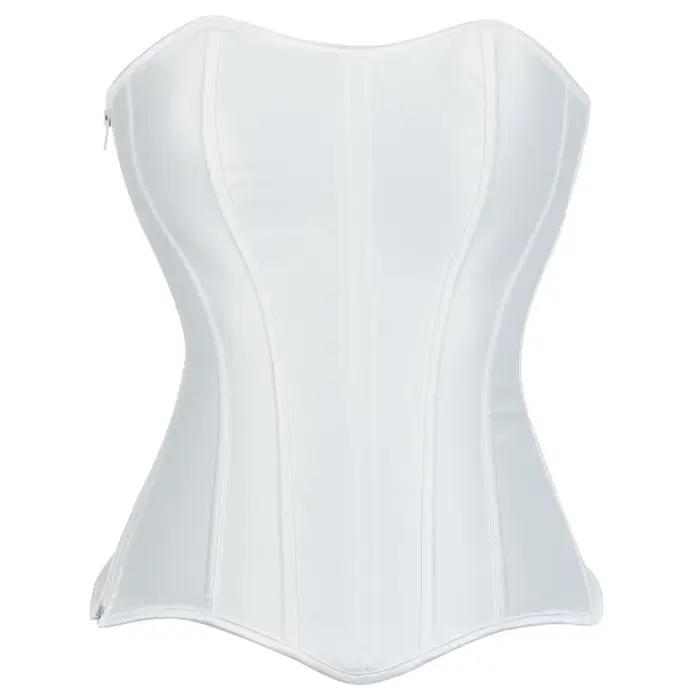 Corset noir pour femmes, bustier victorien à lacets, surbuste, sans manches, gothique, modelant le c
