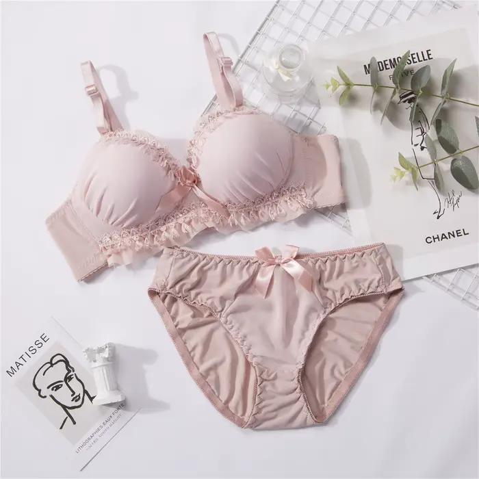 Ensembles de soutiens-gorge de Style coréen ensemble de soutien-gorge et de culottes Sexy femmes évi