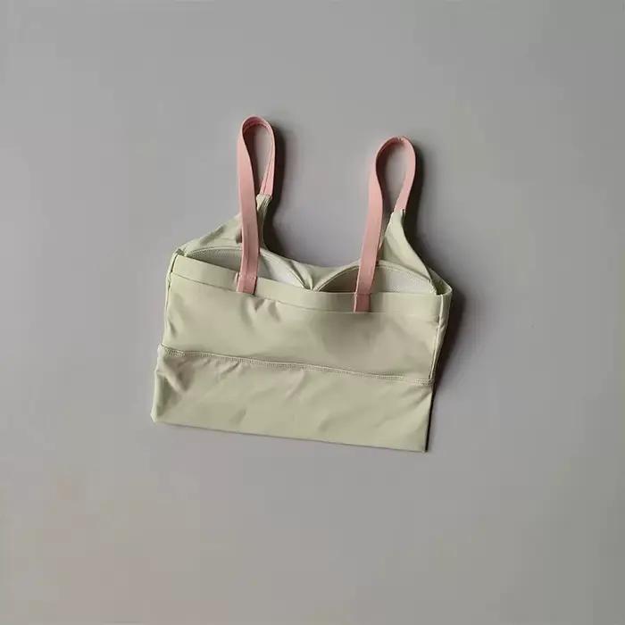 Soutien-gorge de yoga Naked Feel avec coussinets intégrés, séchage rapide, antichoc, débardeur de sp