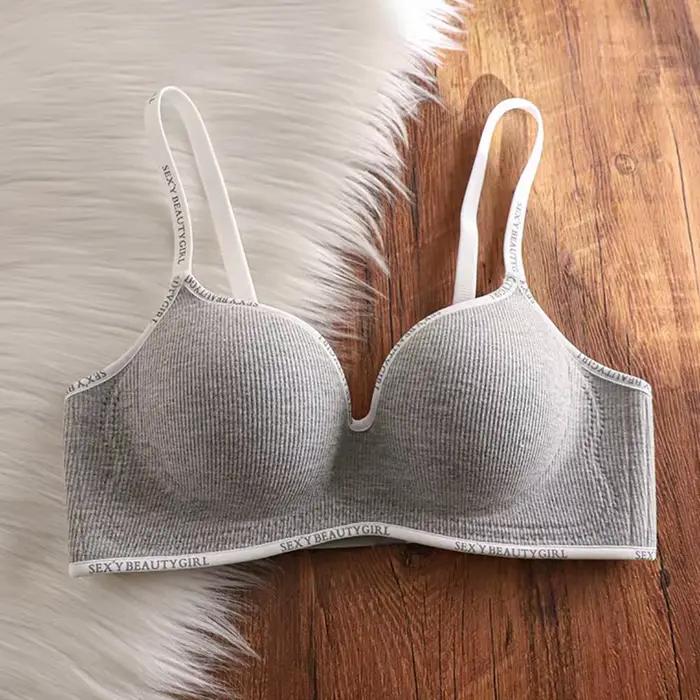 Soutien-gorge Push Up pour petits seins, sans rembourrage, Anti-affaissement, mode Sport, Lingerie é