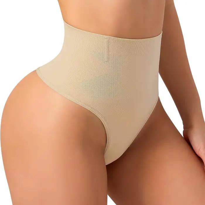 TUNIControl-Culotte de contrôle saillante taille haute pour femme, sous-vêtement amincissant pour le