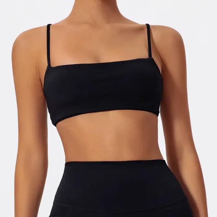 Soutien-gorge de yoga d'été pour femme, brassière push-up pour la gym et l'entraînement, sous-vêteme