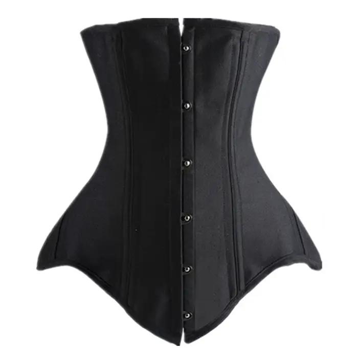 Corset & Bustier sous le buste pour femmes, Lingerie gothique Sexy, Long torse, sablier, taille, Cor