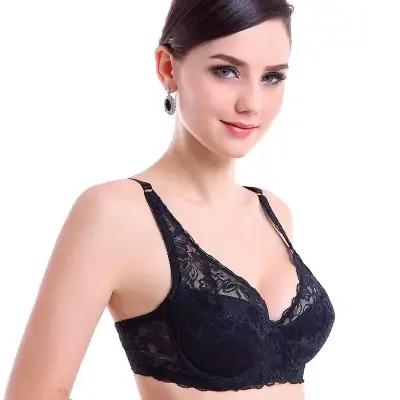 Soutien-gorge transparent grande taille 34 36 38 40 42 44 46 Bonnets B C D Marque Sexy Femme Dentell