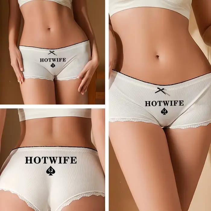 Sexy culotte chaude femme chaude reine de pique arc sous-vêtements pour femmes dentelle Boyshorts co