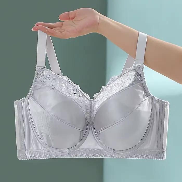 Soutien-gorge Push Up grande taille pour femmes, Lingerie transparente, Sexy, couverture complète, s