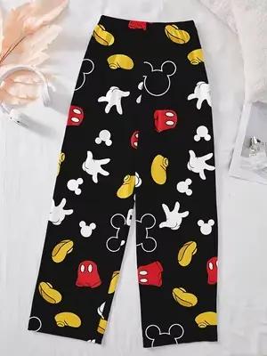 Pantalon de pyjama pour femme avec des imprimés de dessins animés mignons, confortable et idéal pour