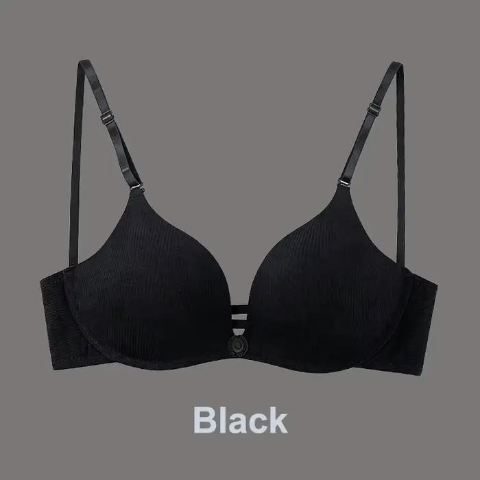 FINETOO Soutien-gorge Confortable à Fermeture Avant pour Petites Poitrines, Couleur Unie, Sans Armat