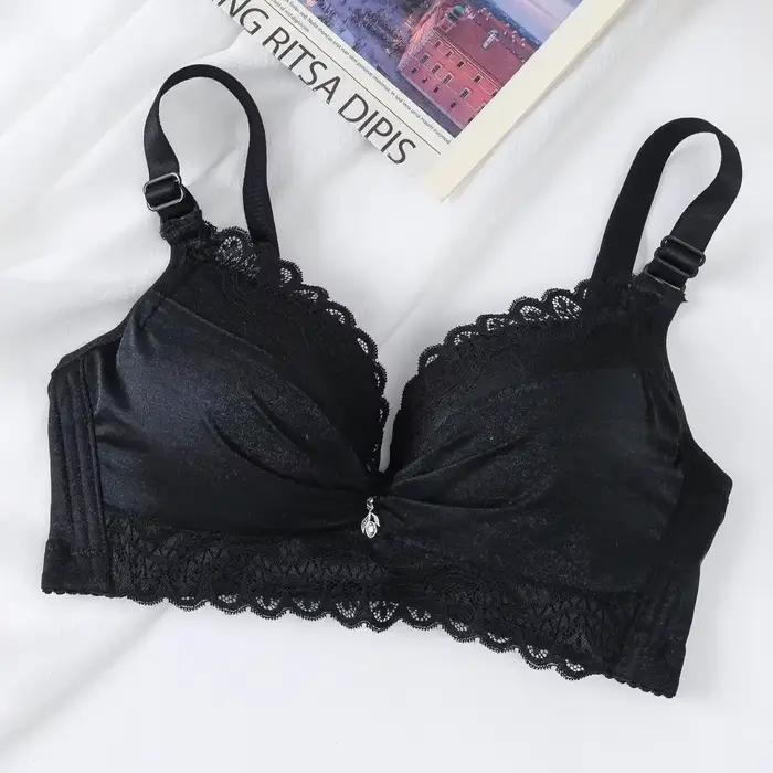 Soutien-gorge push-up ultra-épais avec soutien latéral, bonnets épais de 8 cm, lingerie en dentelle