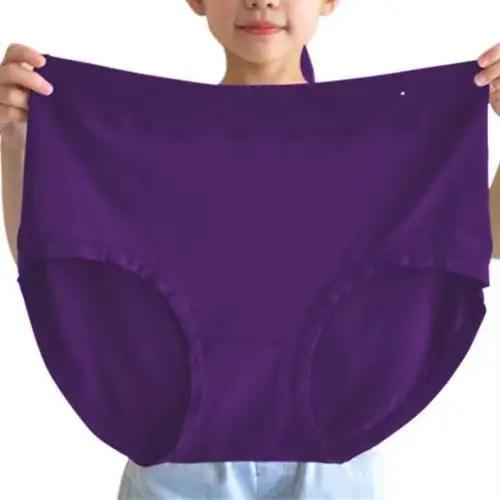 Grande taille femmes culottes graissage Extra Large lait soie Triangle caleçon tête femme mère moyen