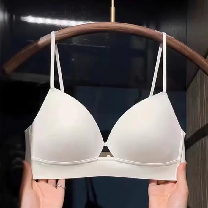 Soutien-gorge d'été à petit boutonnage pour femmes, léger, micro-rassemblement, seins latéraux, anti