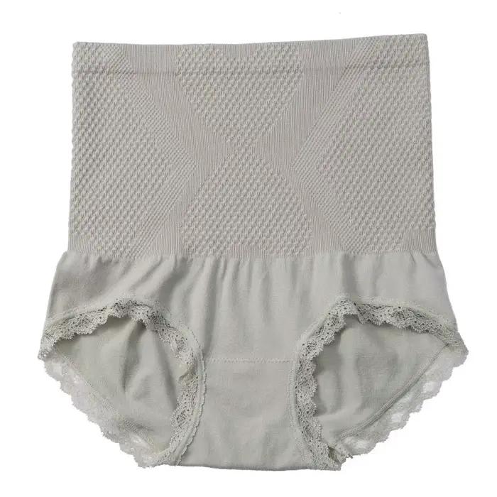 Culotte femme pantalon ventre Sexy taille haute sous-vêtements dentelle bord Jacquard filles hanche
