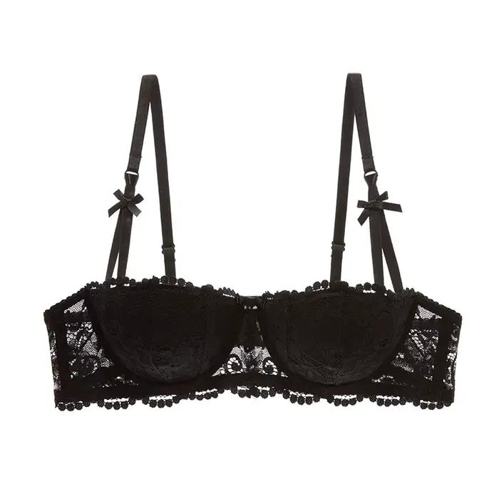 Soutiens-gorge demi-coupe 1/2 KUCLUT, Lingerie grande taille, Sous-vêtements fins rouges, Soutien-go