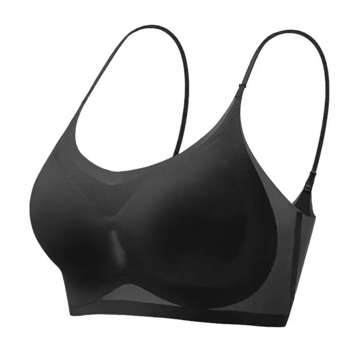 Injbra ultra-mince sans couture pour femmes, soutien-gorge push-up sexy, bralette sans fil, sous-vêt