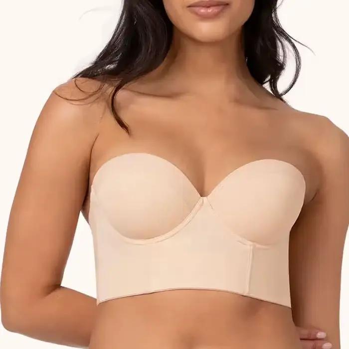 Soutien-gorge banrib convertible antidérapant pour femme, soutien-gorge dos nu, soutien-gorge sans b