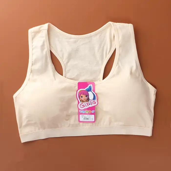 Soutien-Gorge d'Entraînement en Coton pour Adolescente, Livraison Gratuite, Puberté Fine, Précieux,
