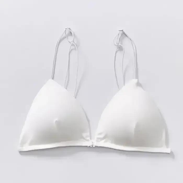 Soutien-gorge de Style français pour femmes et filles, poitrine enveloppée, sangle d'épaule réglable