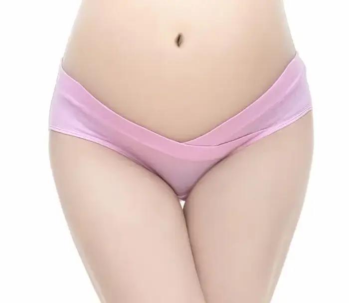 Sous-vêtements de maternité en coton pour femmes enceintes, culotte post-partum sous bosse, culotte