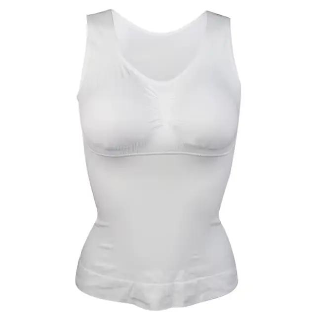 Femmes corps Shaper avec soutien-gorge intégré minceur débardeurs amovible rembourré sous-vêtements