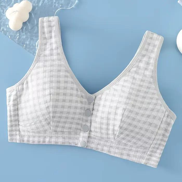 Soutien-gorge de sport en pur coton, confortable, anti-affaissement, sans armatures, style débardeur